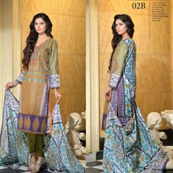 Reeva Linen Embroidered Unstitched Suit 2B